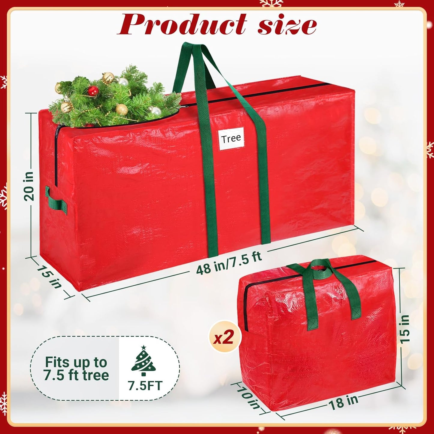 7.5 Ft Christmas Tree Storage Bag