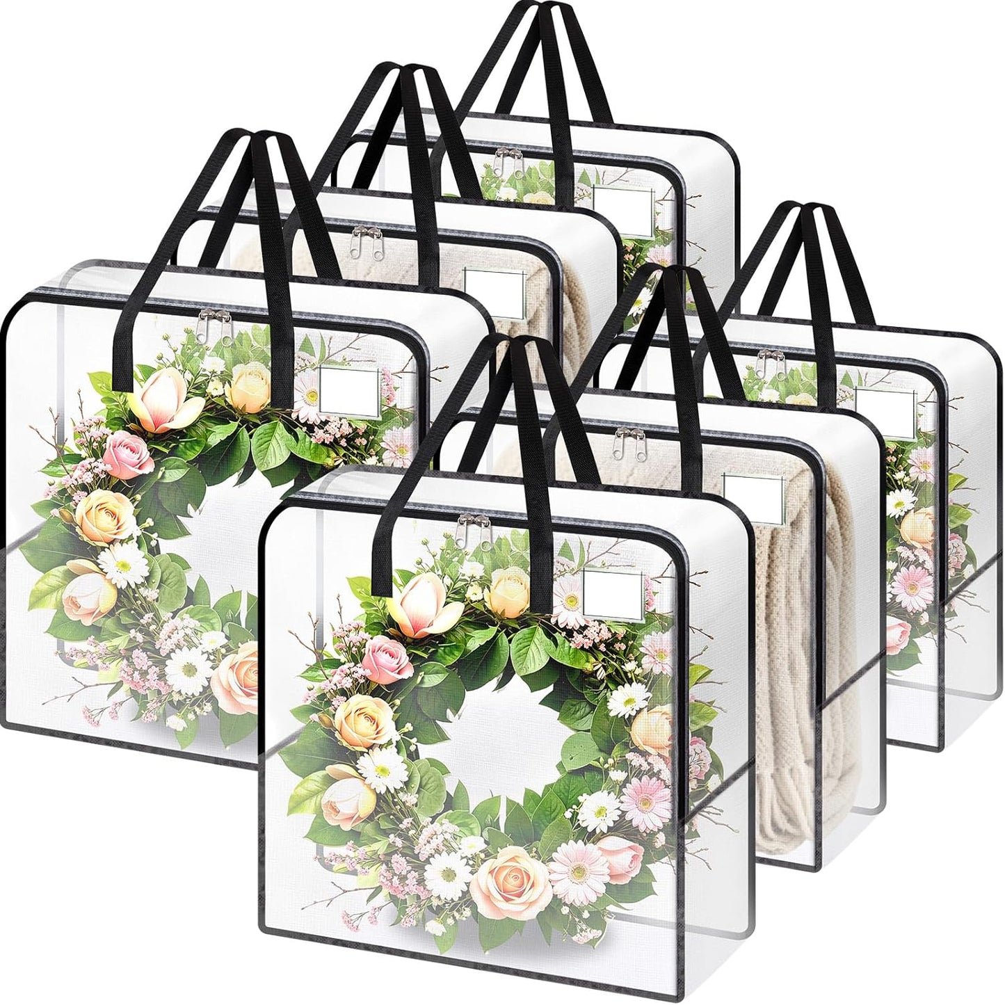 Wreath Storage Container – 93L Clear Bag for Wreaths up to 30"