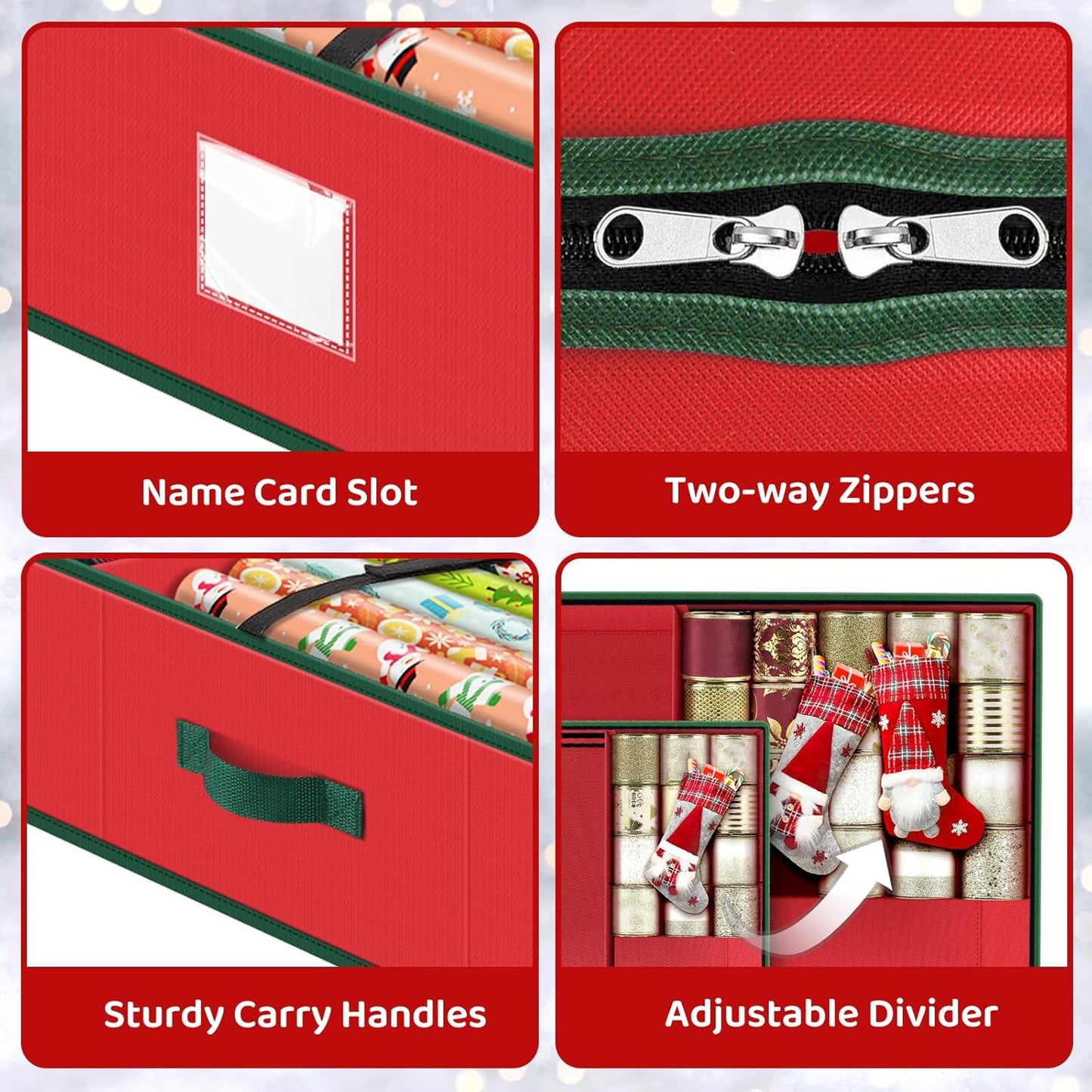 Wrapping Paper Storage Organizer – Fits Rolls Up to 40"